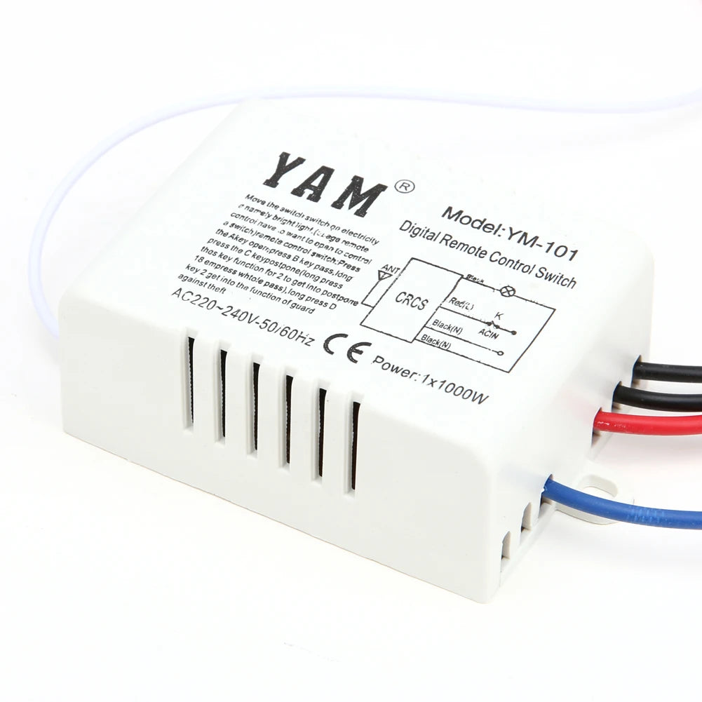 télécommande récepteur éclairage sans fil basse tension moderne minimaliste boutons on off sleep
