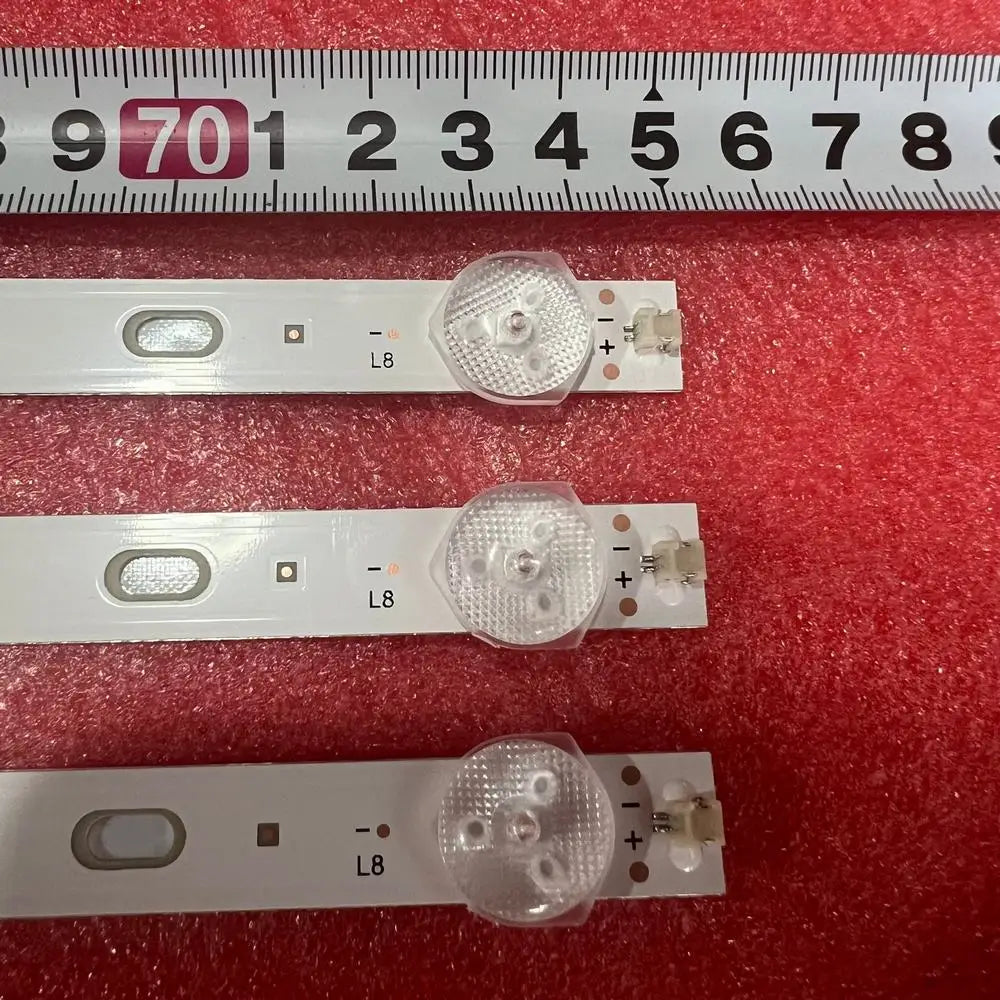 bande lumineuse led blanc moderne connecteurs boutons poussoir fixations 196lm 6v aluminium sans cable