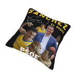 taies d'oreiller motif basket noir zip invisible moderne lit polyester coton pedro sanchez psoe