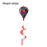 ballon air chaud multicolore rayures paillettes nuages clips décoratif moderne six motifs