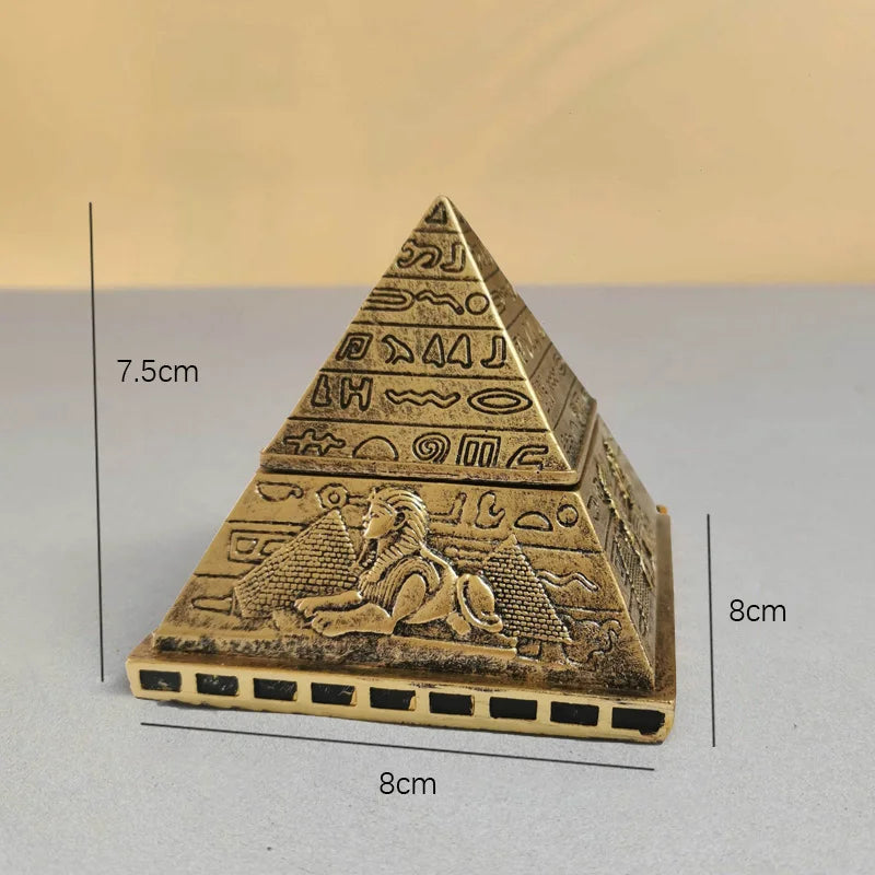 statues decoratives egyptiennes or pyramide obelisque isis ancien maison