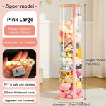 boîte rangement jouets transparent moderne rose clair pliable respectueux environnement haute qualité personnalisation enfant