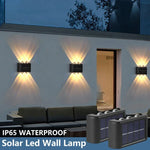 luminaire extérieur solaire led noir panneaux solaires modernes minimalistes jardin