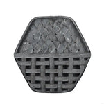 panier tressé suspension murale fleurs plantes séchées rustique bohème champêtreversible crochet