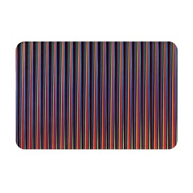 tapis sol moderne multicolore rayures antidérapant résistant décoloration entrée bain extérieur 30x50cm 40x60cm