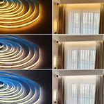 ruban led flexible 12v 24v 608 led blanc jaune adhésif moderne haute densité