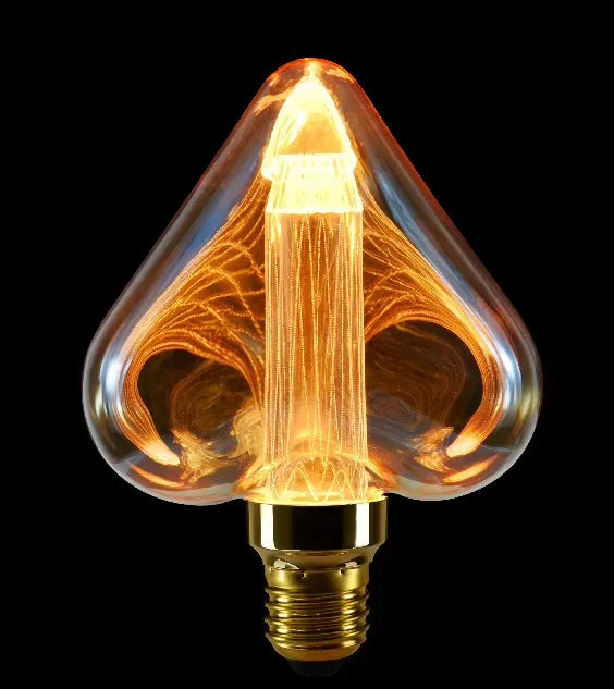ampoules led décoratives vintage filaments dorés opaques 220v 249 lumens doré ambre echangement e27