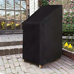 housse protection chaise extérieure polyester noir moderne élégante fermeture glissière uv résistante imperméable ventiléeextérieur
