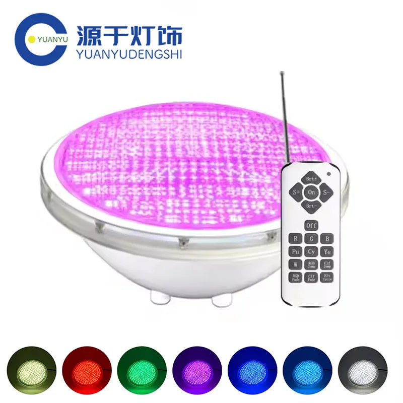 lampe led sousmarine ip68 rgb piscine 12v 18w 25w 35w 45w moderne