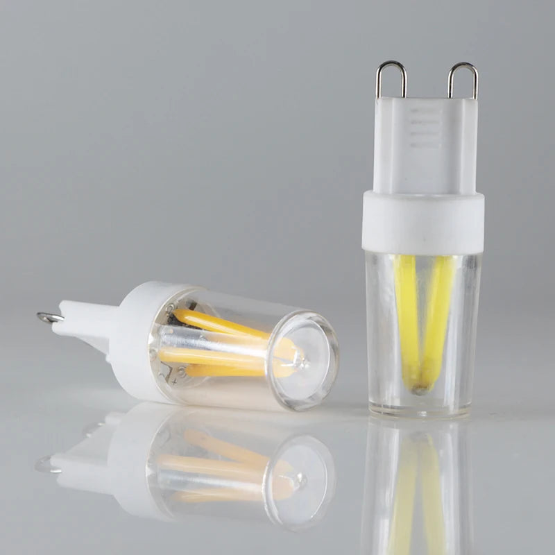ampoule led filament blanc jaune transparente moderne g9 2w 3w 220v 5000h