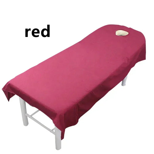 draps massage table 190cm 80cm blanc violet unis modernes spa salon adultes