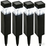 lampes solaires extérieures led modernes noires ip65 allée jardin étanches 249lm 2000lm