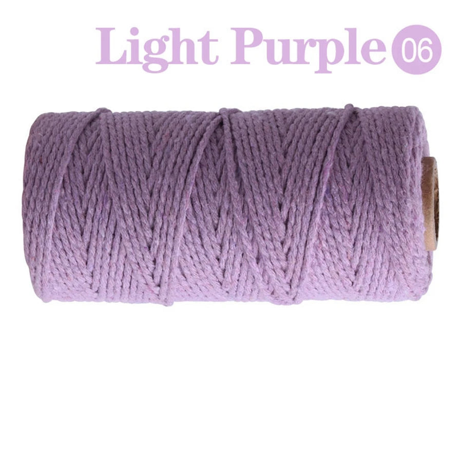 fil coton multicolore texturé naturel 100m 2mm enduit crafts sacs vêtements textiles maison