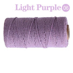 fil coton multicolore texturé naturel 100m 2mm enduit crafts sacs vêtements textiles maison