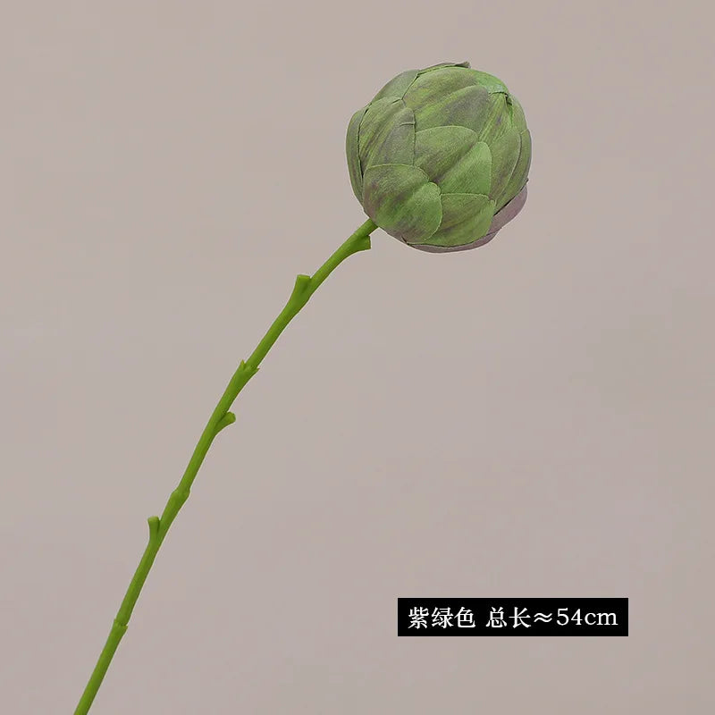 Bouquet artificiel vert rose moderne pièces 54cm décoration intérieure minimaliste