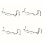 porte serviettes mural adhésif acier inoxydable simple barre moderne argente chromé sans perçage