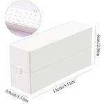 boîte rangement pinceaux manucure blanc noir rose pratique moderne 30 trous
