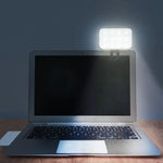 lampe led portable rechargeable blanc noir réglable clip moderne compact selfie