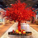 arbre décoratif artificiel rouge extérieur fêtes nouvelles années