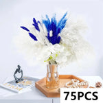 décoration boho bouquet fleurs séchées pampas roses artificielles anniversaire mariage