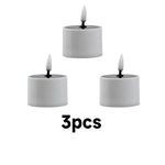 éclairage solaire led bougie blanche moderne sans flamme étanche jardinextérieur autonomepose
