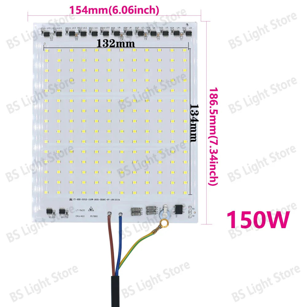 Panneau led blanc 100w 150w 200w lumiere ac220v cables couleur modernes