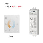 contrôleur éclairage led blanc moderne variateur zones tactile 12v 24v 36v wlan rf 4096