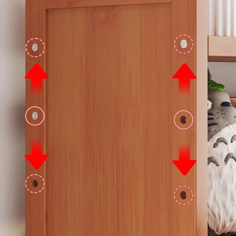 étagère moderne bambou rangement anti poussière vis livres boîtes horloge panier étudiant écologique