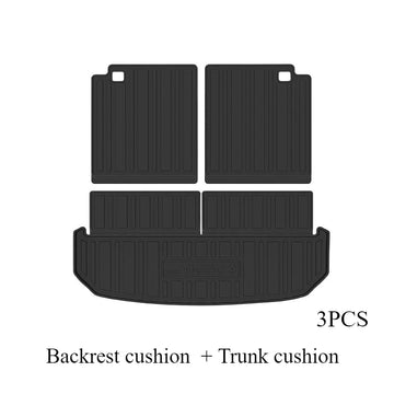 tapis sol voiture noir rayures horizontales moderne clips antidérapant imperméable tpe