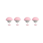 boutons lit tissu coton fin modernes rose bleu gris clair boîte rangement instructions pack