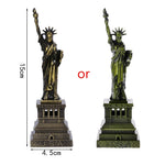 statue liberté miniature bronze doré décoration souvenir usa 30cm 25cm relief architectural