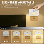 mini lampe nuit motion sensor led adhésive chambre moderne blanc auto on off