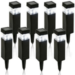 luminaire solaire moderne lampe gazon noir led auto éclairage extérieur chemin