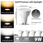 ampoules led blanc modernes gu10 gu11 mr11 35mm 50mm 220v 240v 6000k 3000k