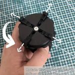 support téléphone portable noir fixateur rotule stabilisateur smartphone utilitaire impression 3d