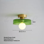 plafonnier moderne verre opacique vert rose noir jaune cool warm ledintérieur chambre salon