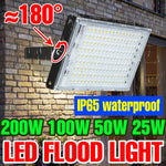 projecteur led extérieur ip65 220v blanc froid moderne réverbere mur vis fixations aluminium