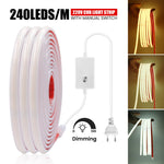 Ruban LED COB découpable 10cm avec variateur