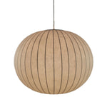 Lampe suspendue moderne blanche rayures noires tissu soie pied métallique fer autonome chambre restaurant