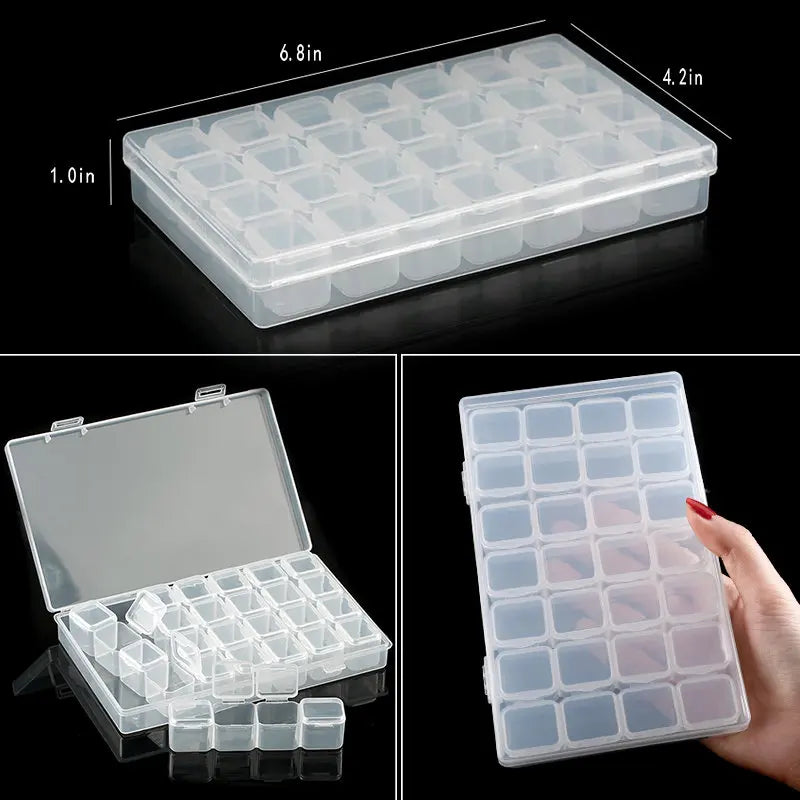 boîtes rangement bijoux transparentes modernes compartiments réglables épingles petites pierres