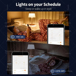 ampoule led intelligente e27 blanc multicolore wifi bluetooth decoration maison moderne