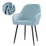 housse chaise velours moderne orange bleu beige vert rouge violette bleu marine polyestèreversible universal