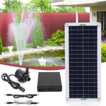 pompe eau solaire panneau noir cellules solaires kit fontaine aquariums bassinsextérieur