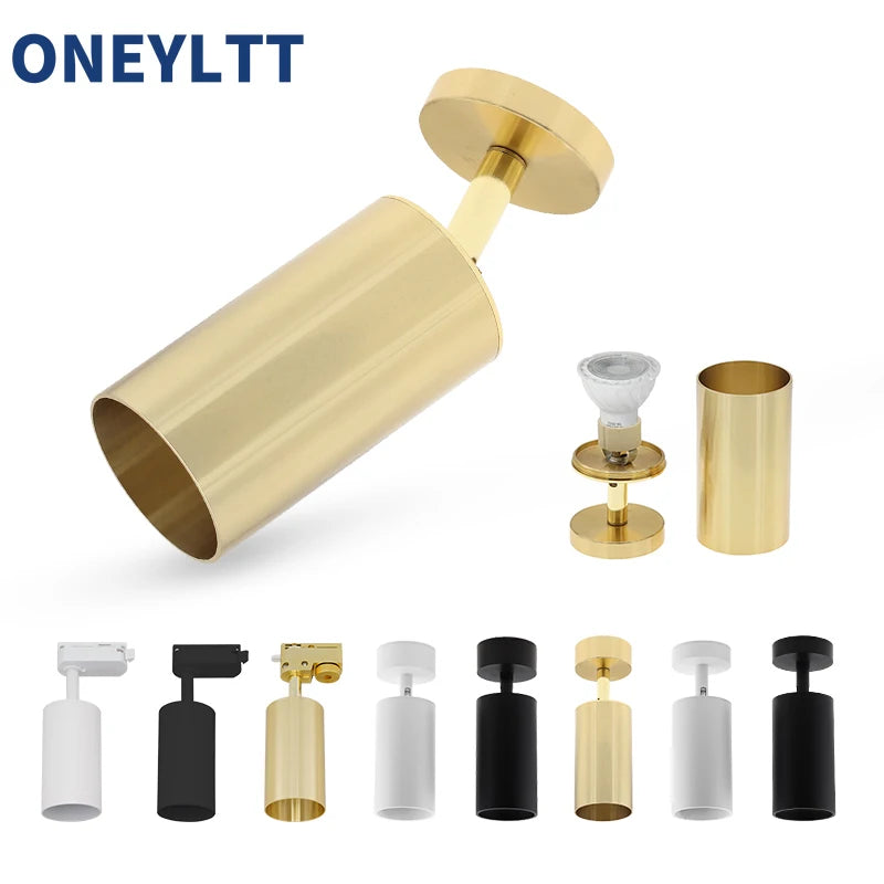 Spot LED moderne or blanc noir ampoule gu10 murale surface fixations vis