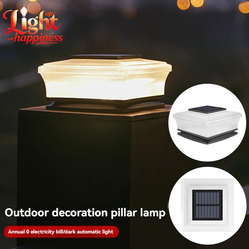 lampe solaire extérieure led blanc noir ip65 moderne minimaliste sans fil texture rugueuse panneau