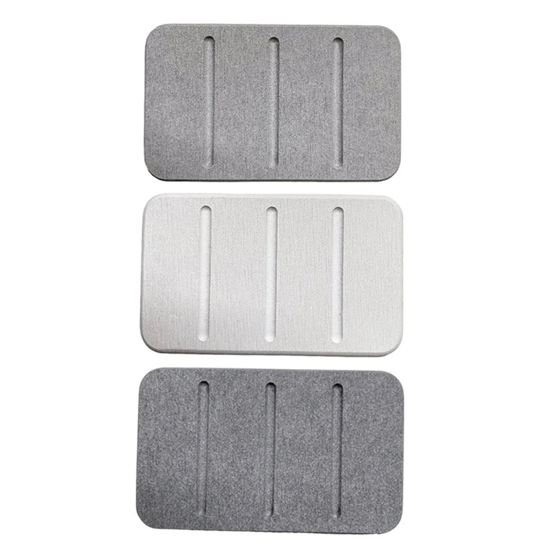 porte savon silicone texturé gris foncé gris clair moderne minimaliste rapide absorption salle bain