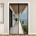 rideau porte noir rayures vertical magnétique moderne adhésif grande taille été