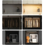 lampe led rechargeable adhésive 30cm 40cm 50cm blanc moderne veilleuse cuisine armoire