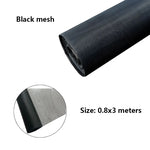 filet protection anti moustiques noir blanc bleu gris maille régulière moderne adhésif fenêtre 1x1m