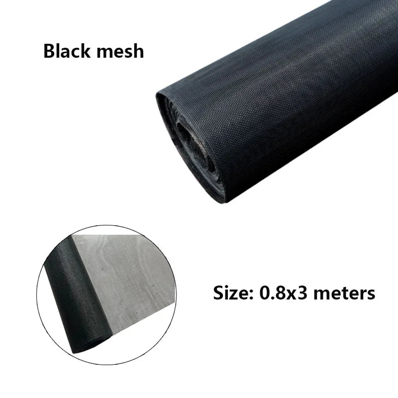 filet protection anti moustiques noir blanc bleu gris maille régulière moderne adhésif fenêtre 1x1m